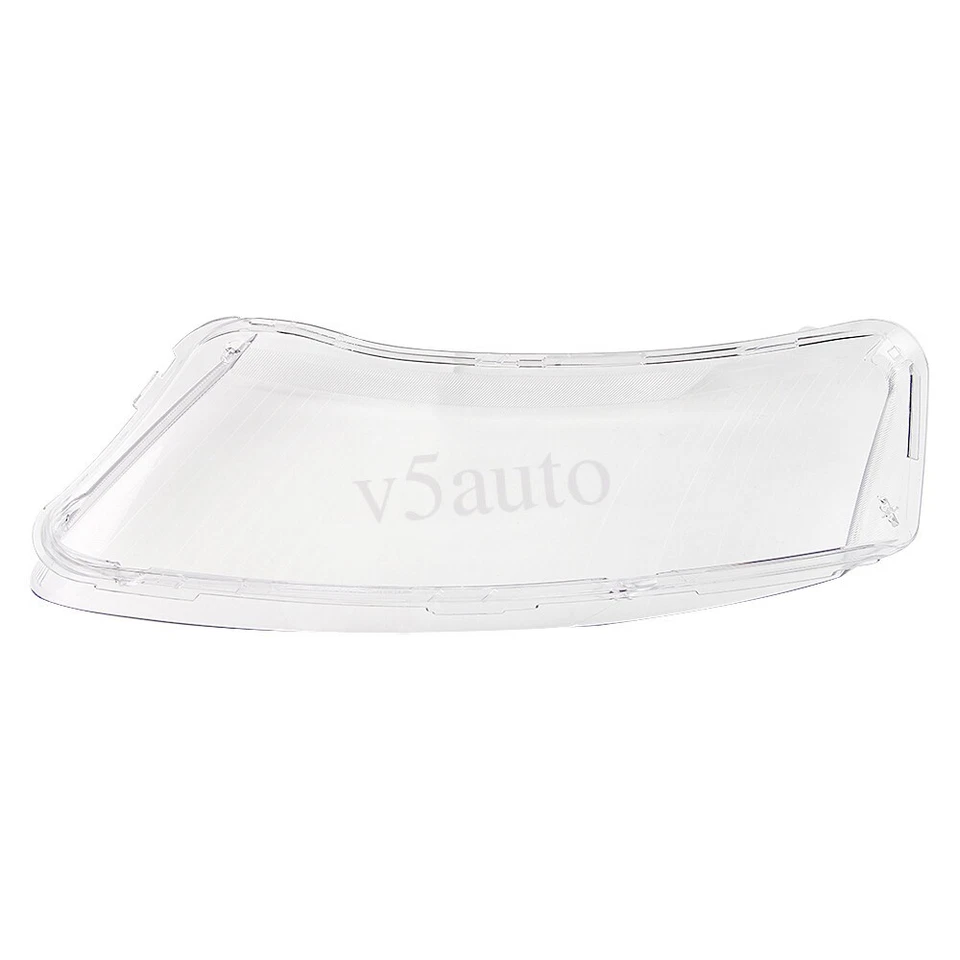 Pair For Audi A6 C6 2006-2011 Clear Front Headlight Lens Cover Lampshade Shell Foto 2 de 4