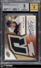 Mike Richards RC BGS 9 w 9 Auto: 2005-06 SPx Rookie Card RPA /1499 #165. rookie card picture