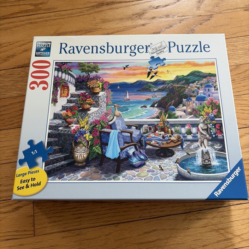 Ravensburger Santorini Sunset Large Format Jigsaw Puzzle (300pcs) RVB171309