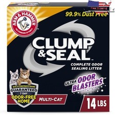 Clumping Cat Litter 14lb Odor Control Dust Free Multi-Cat Moisture Activated New