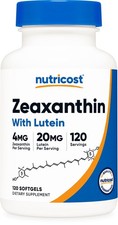 Nutricost Zeaxanthin with Lutein 20mg, 120 So...