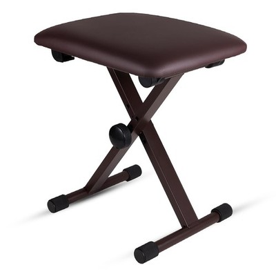 5 Core Keyboard Bench 2'' Padded Piano Stool Adjustable 19'' Guitar Seat Portable