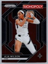 2024 Panini WNBA Monopoly Prizm A'JA WILSON Brown Prizm #WNBA3 /249 Aces