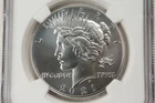 NobleSpirit 2021 Silver Peace Dollar High Relief FDOI NGC MS70 Mercanti Sig