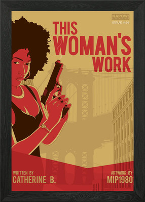 Diese Frau Arbeit gerahmtes Wandbild Poster Leinwanddruck Bild