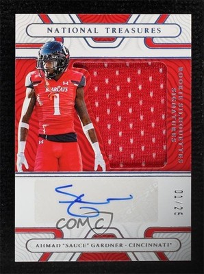 2022 National Treasures Collegiate Silver 1/25 Ahmad Gardner Sauce Auto RC sc2