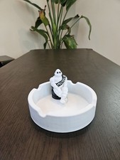 Michelin Man Bibendum White Ashtray Replica