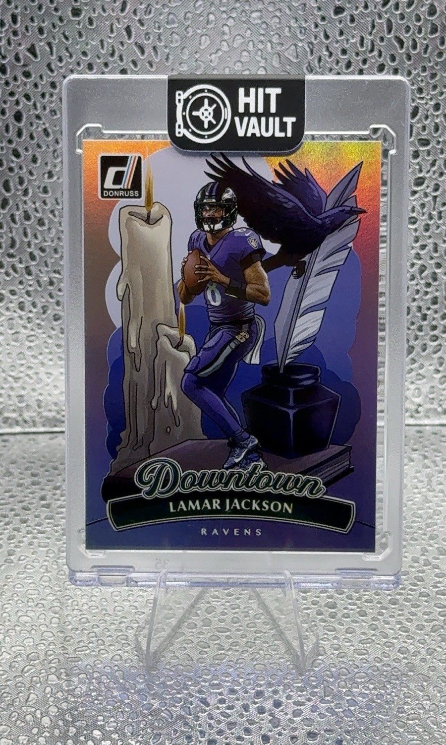 Panini 2025 Donruss Optic Downtown Insert Lamar Jackson #1 Baltimore Ravens