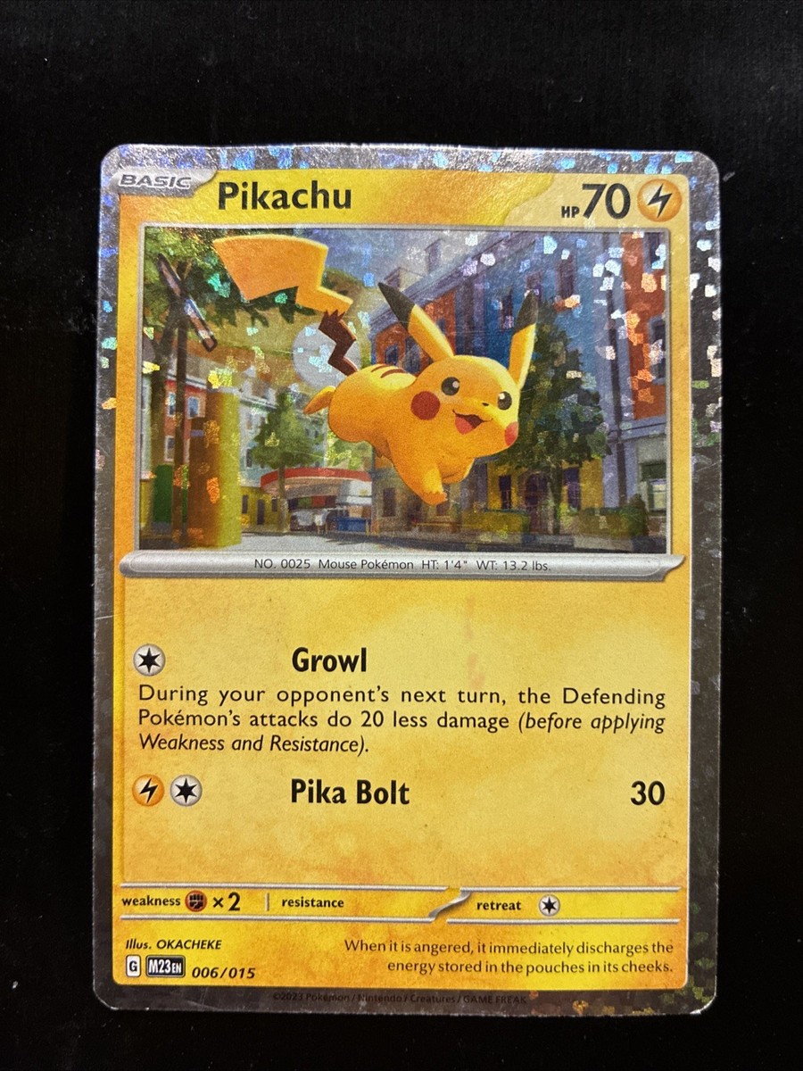 Pokémon 2023 Pikachu Hp70 Basic No.0025 Pika Bolt 30 G M23 En 006