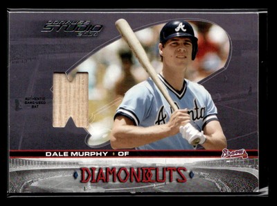 2004 Donruss Studio #DC-24 Dale Murphy Diamond Cuts Material Bat #/200