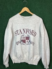 Vintage 90  s Stanford University College Crewneck Sweatshirt Sz Large Gear Tag
