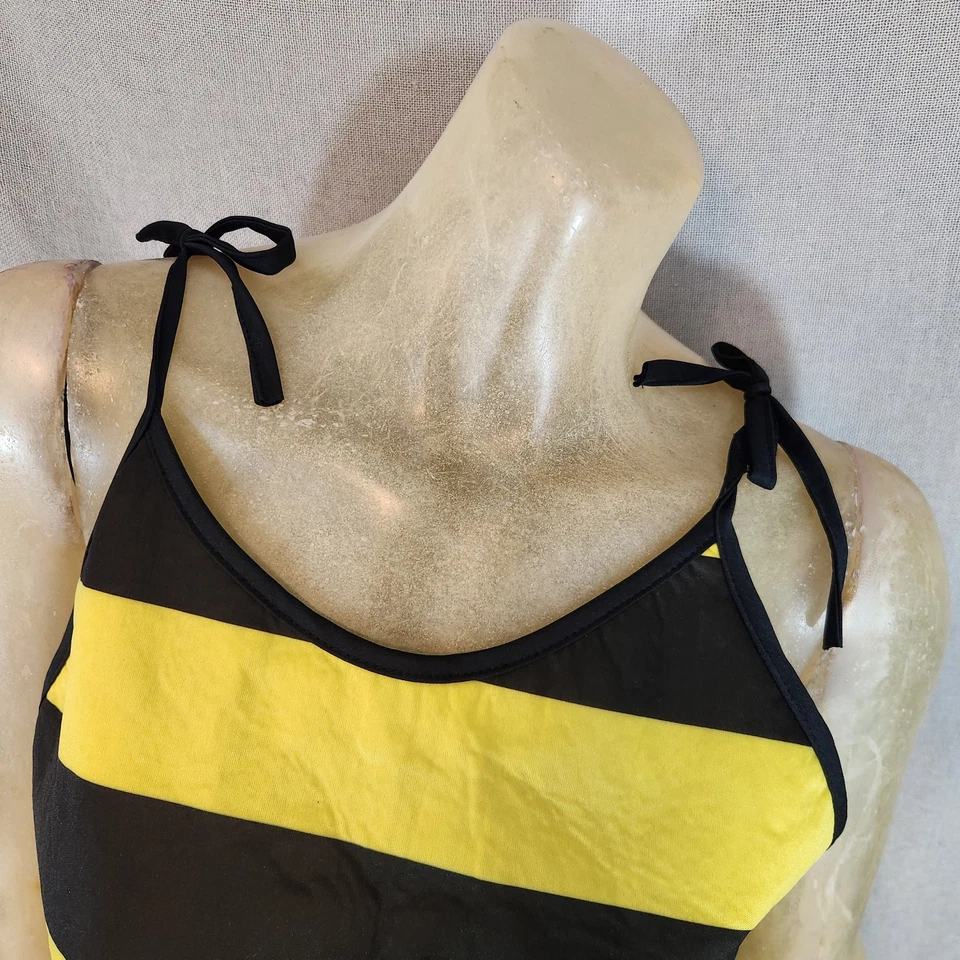 Fantasia Cosplay Bumblebee Queen Bee 2 Pçs Adulto PEQUENO MÉDIO Melão Cego Sem Chuva - Imagem 2 de 4