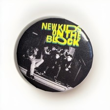 Vintage New Kids on the Block Pinback Button - Rock & Pop Music Memorabilia