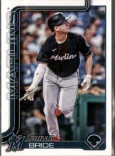 Jonah Bride 2025 Topps Miami Marlins #585
