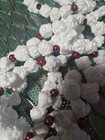 Vtg Feather Christmas Tree Mercury Glass Beaded Garland  Plus Vtg Popcorn Beaded — photo 4