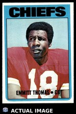 1972 Topps #157 EMMITT THOMAS Kansas City Chiefs HOF RC EX-NM