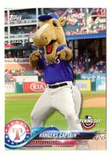 2018 Topps Opening Day Mascots - TEXAS RANGERS 