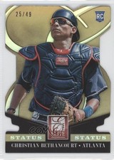2014 Panini Donruss Elite Status Gold Die-Cut 25/49 Christian Bethancourt fm0
