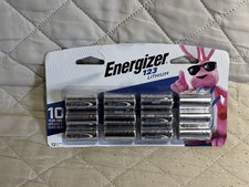 Brand Newv 12 Pack Energizer Lithium 123 Batteries exp 12-2035 ships free