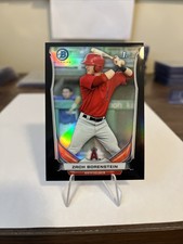 2014 Bowman Chrome Black Refractors 50/99 Zach Borenstein #BCAP-10 ANGELS 