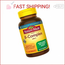 Nature Made Super B Complex with Vitamin C  Folic Acid, B Complex Vitamins for