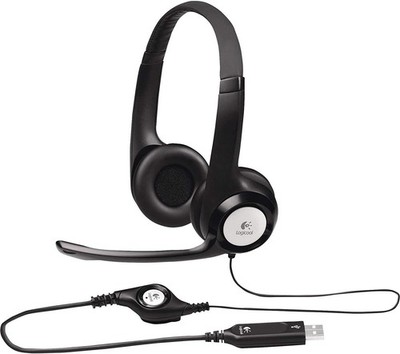 Logitech H390 Wired Headset - Noise Cancelling Mikrofon USB mit Bedienelementen (A)