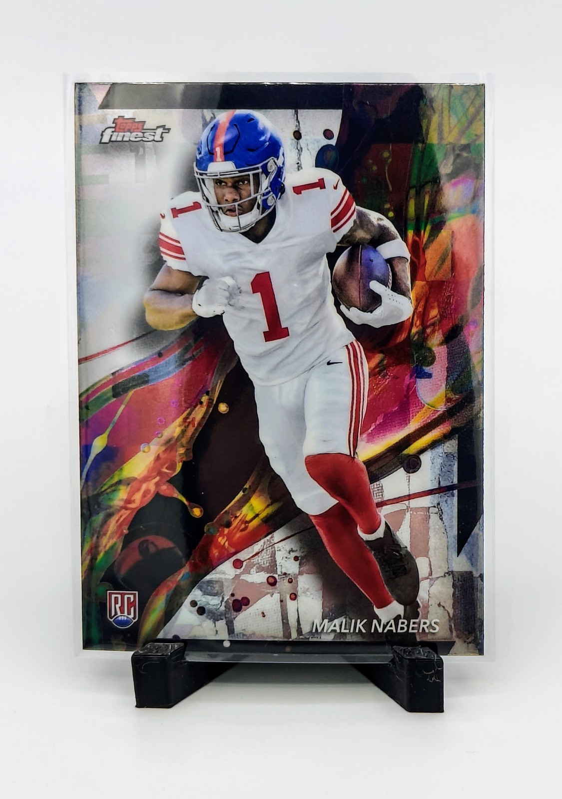 2024 Topps Finest Malik Nabers #90 Common RC New York Giants