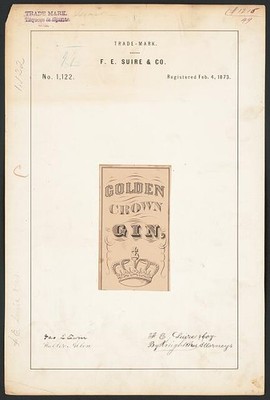 Photo:F. E. Suire & Co. for Golden Crown brand Gin