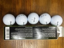 Noodle Long And Soft White Golf Balls Sleeve Of 4 + 1 Extra Ball- NEW