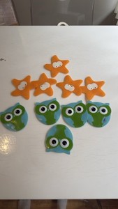 OWL Star FUN TREADS BATHTUB APPLIQUES (SET OF 10); Splash Home