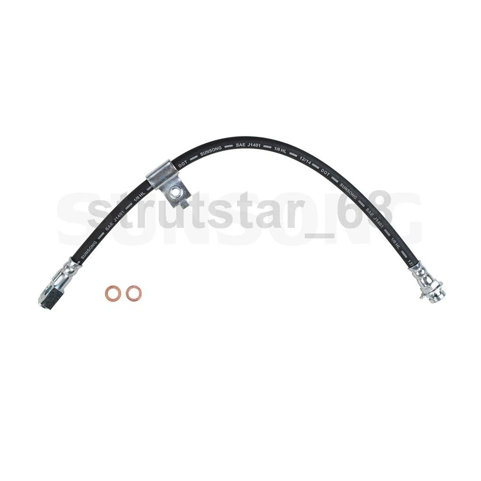 4 передних задних тормозных гидравлических шланга тормозной магистрали подходят для Pontiac Fiero 1985 1986 1987 годов выпуска - Изображение 2 из 4