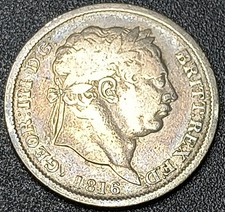 1816 Shilling - Pre 1920 Silver Coins - 925 Sterling King George III