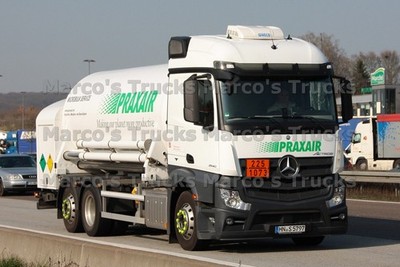 LKW Foto Mercedes-Benz Actros 2540 Tanker truck Deutschland weiß PRAXAIR #p4uq