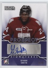 2015-16 Leaf ITG Heroes & Prospects Prospect Purple 3/10 Givani Smith Auto 1h5