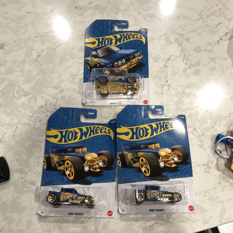 Hot Wheels 58th Anniversary Subaru Brat 1:64 Diecast Car Blue/Gold Unopened