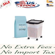 IRIS Airtight 25Lb Dog Cat Food Storage Container Pet Food Bin BPA Free
