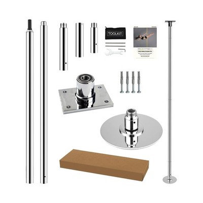 PRIOR FITNESS Permanent Fixed Dance Pole Kit, Professional 45mm Spinning & St...
