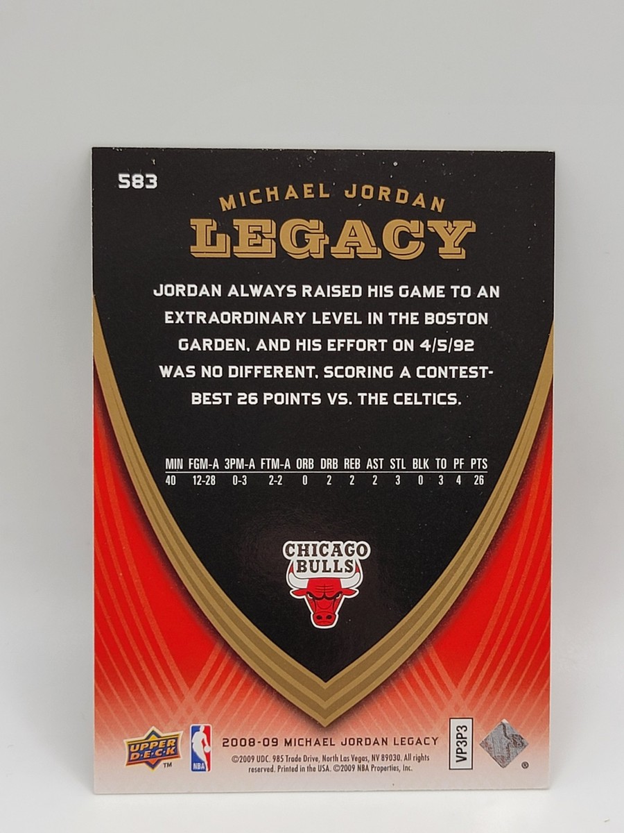 2008-09 Upper Deck Michael Jordan Legacy - #583 Michael Jordan | eBay