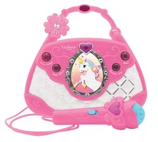Unicorn, Karaoke Bag with Microphone, Voice Changer, Demo Songs, Light Effect...
