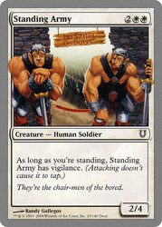 Standing Army #20/140 Unhinged MTG Common