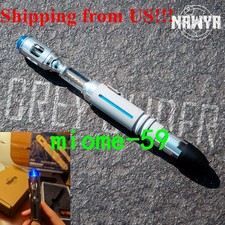 IN US NAWYA 10th Doctor Who Metal Sonic Screwdriver Replica LED Scalable Gift