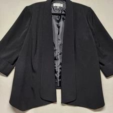 Jones Studio Seprates Women's Black Dress Jacket Business Professional Size 18W