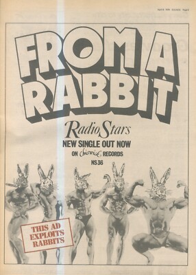 ANEW10 WERBUNG 15X11 DIE RADIOSTARS : AUS EINER HASE SINGLE