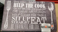 ANTI-FATIGUE FLOOR MAT (18" x 30") PVC, KITCHEN INSPIRATIONAL MESSAGES, ChefGear