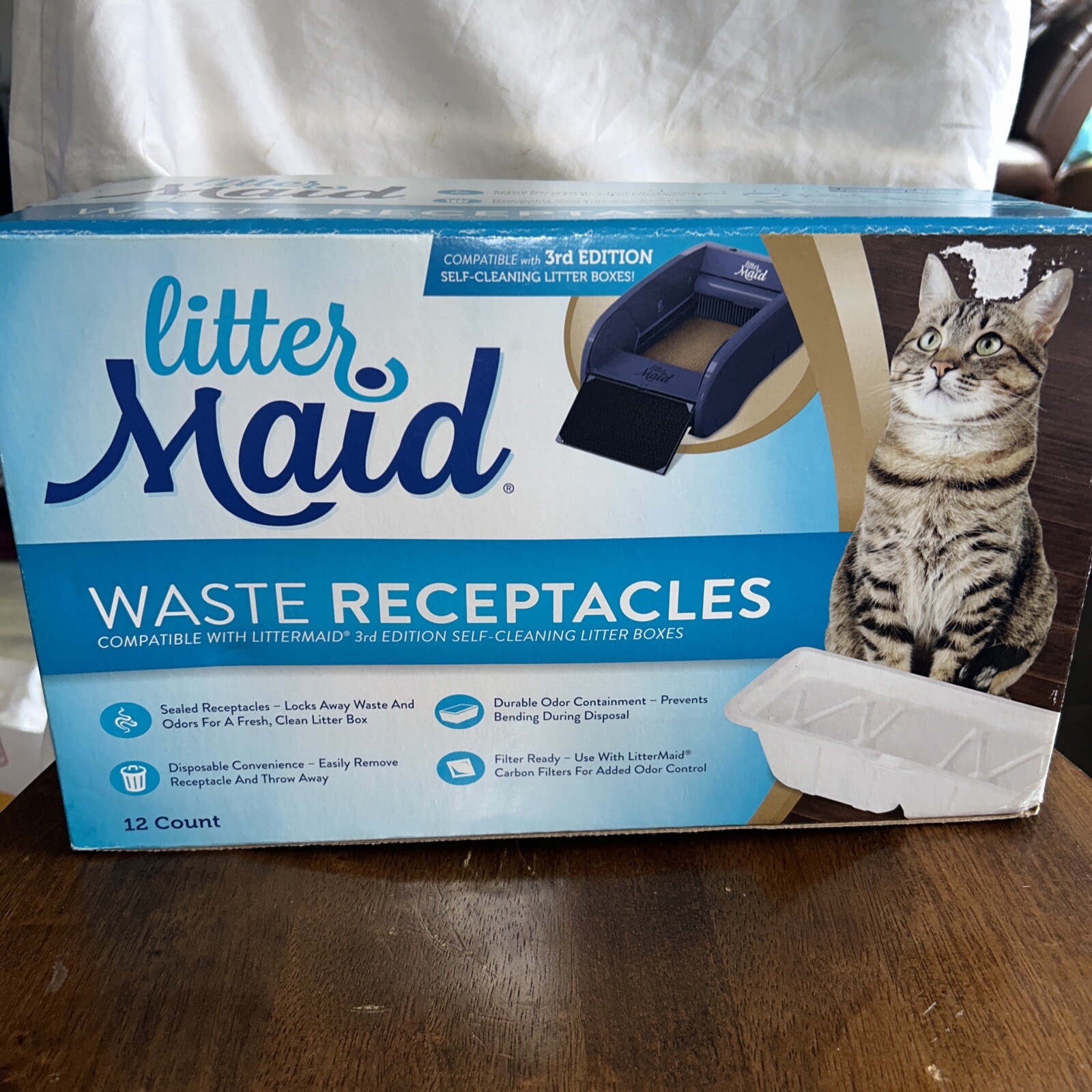 Littermaid P70007 Litter Box Waste Receptacles 3rd Ed 12 Count New