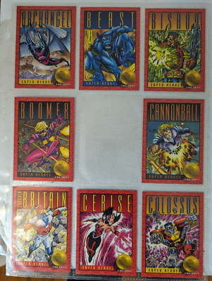 1992 Sky Box Marvel Xavier's Files X-Men Trading Card Lot NM | eBay