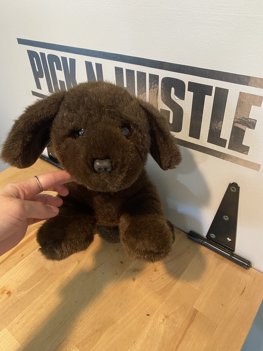 Vintage 1985 Gund Muttsy The Brown Puppy Dog Plush Soft Stuffed Toy Animal  17