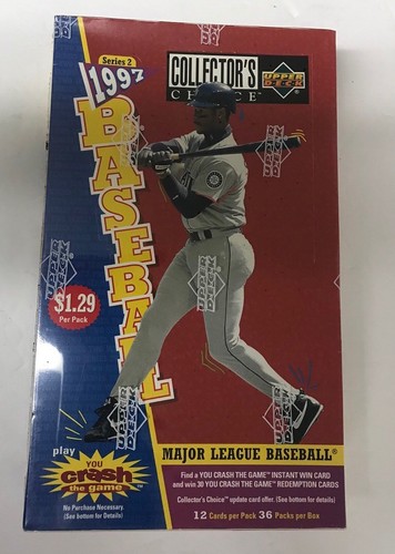 1997 Upper Deck Collector's Choice Series 2 baseball sigillato in fabbrica confezione 36 - Foto 1 di 4