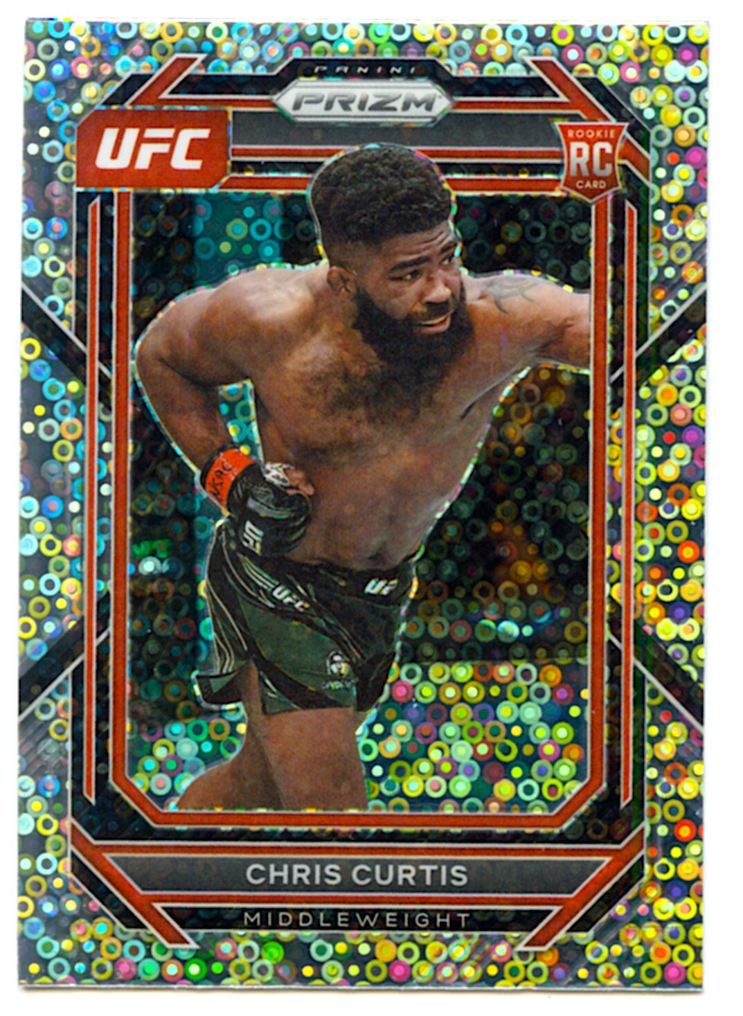 2023 Prizm UFC Under Card Base RC Disco #105 Chris Curtis - Middleweight