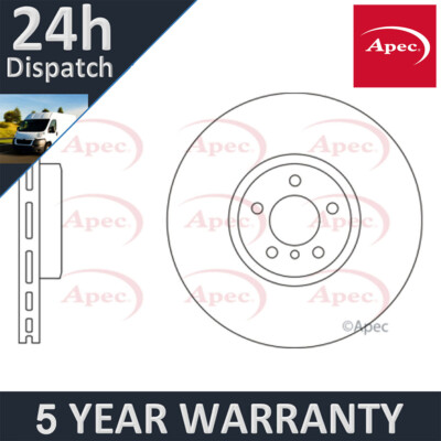 Fits BMW X5 2010-2018 X6 2008-2019 3.0 D 4.4 Apec Front Right Brake Disc #1